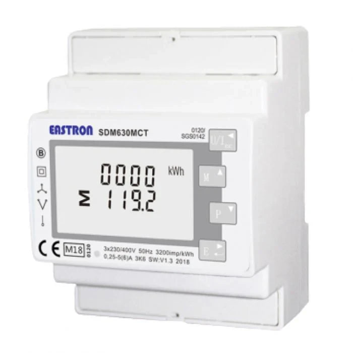 Eastron SDM630MCT LoRaWAN MID Smart Electricity Meter (EU868)