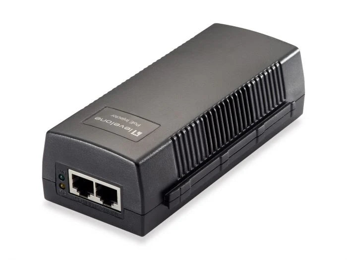 Level-One POI-3014 30W Gigabit PoE Injector – Reliable Power & Data Over a Single Cable