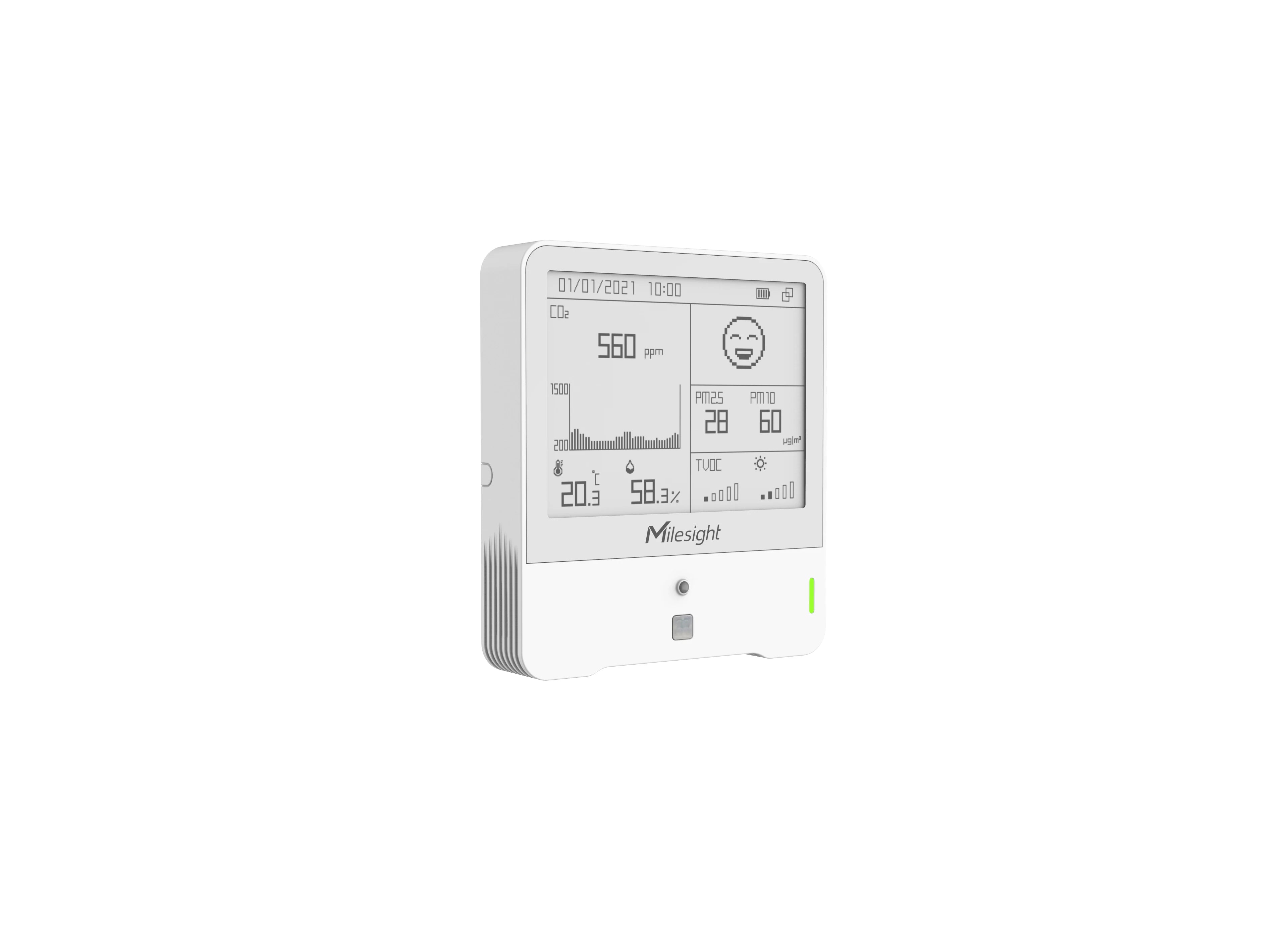 Milesight AM308 LoRaWAN Indoor Ambience Monitoring Sensor with E-Ink Display (EU868)