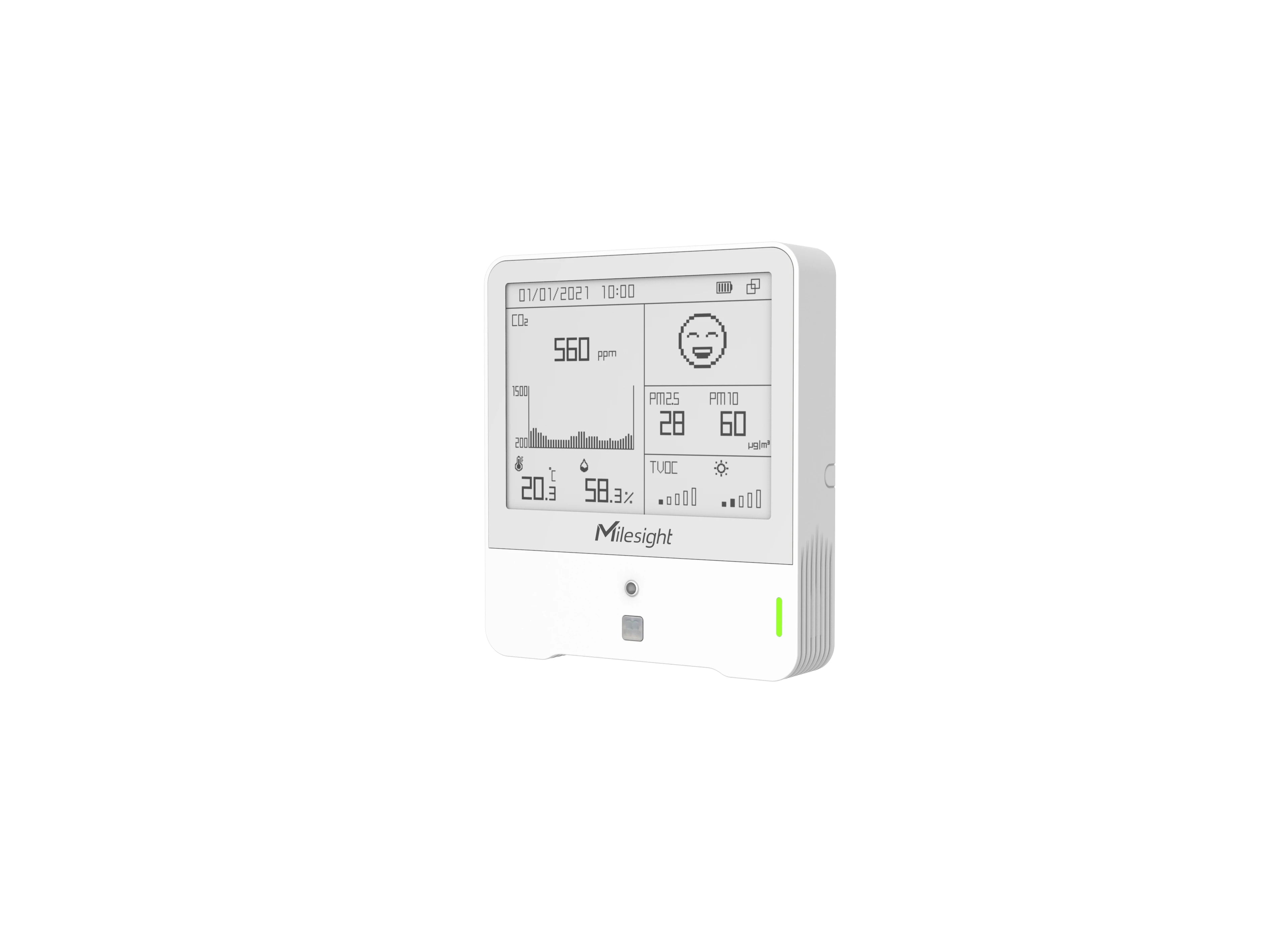 Milesight AM308 LoRaWAN Indoor Ambience Monitoring Sensor with E-Ink Display (EU868)