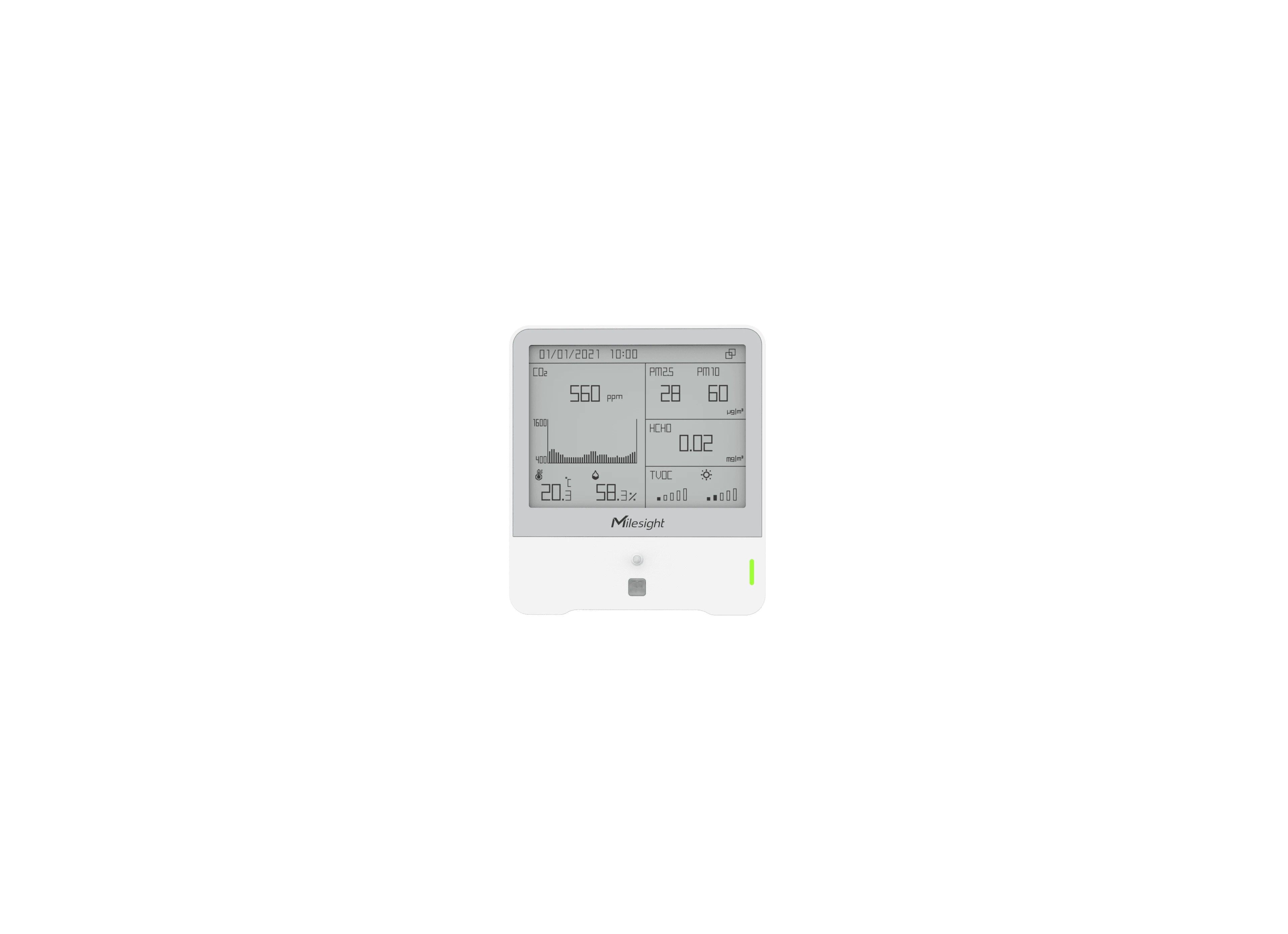 Milesight AM319 PN:Ο3 LoRaWAN Indoor Ambience Monitoring Sensor (Ozone version) with E-ink Display (EU868)