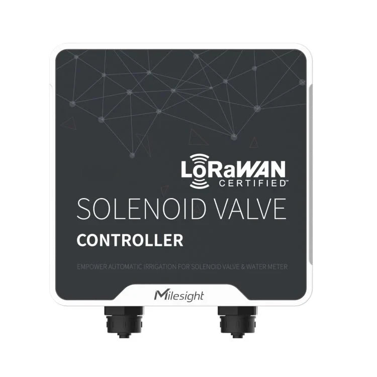 Milesight UC511 LoRaWAN Solenoid Valve Controller with External Antenna – Smart Water & Irrigation Control (EU868)