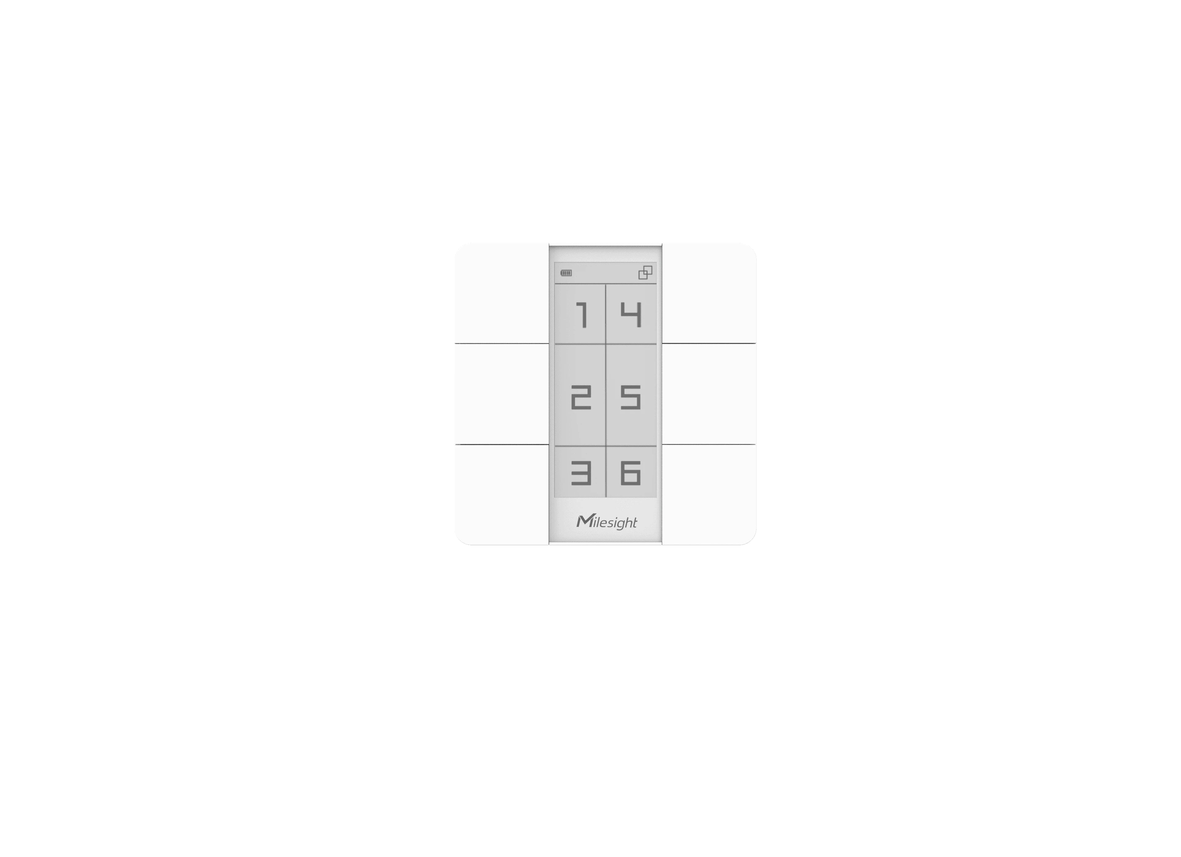 Milesight WS156 LoRaWAN Smart Scene Panel with E-Ink Display – Advanced Wireless Control (EU868)