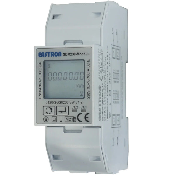 EASTRON SDM230 Series Single Phase Modbus Energy Meter (DIN Rail, 100A)