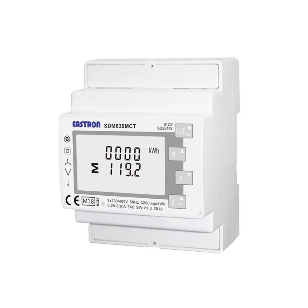 Eastron SDM630-MODBUS-MID Three-Phase Digital Energy Meter (RS485 Modbus, MID Certified)