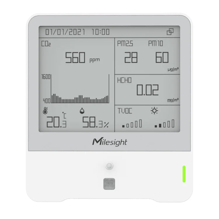 Milesight AM319 LoRaWAN® Indoor Ambience Monitoring Sensor (Ozone & Formaldehyde Version)