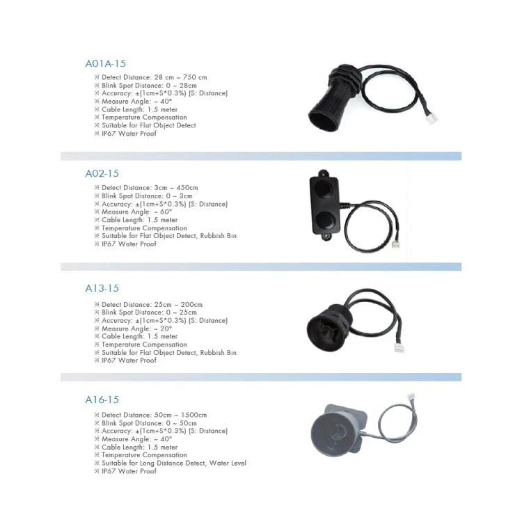 Dragino LDDS04 LoRaWAN 4-Channels Ultrasonic Distance Detection Sensor (EU868)