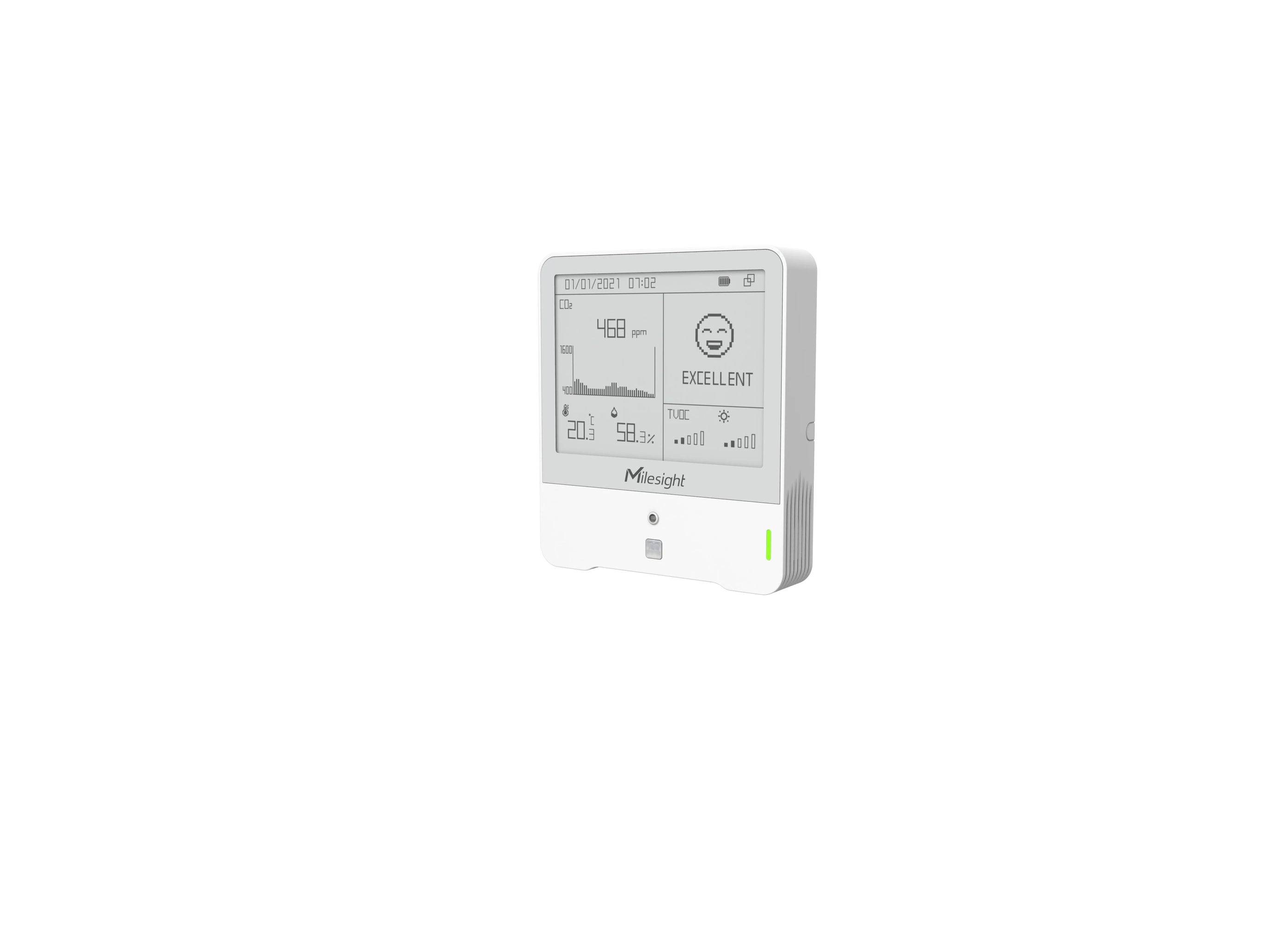 Milesight AM307 LoRaWAN Indoor Ambience Monitoring Sensor with E-Ink Display (EU868)