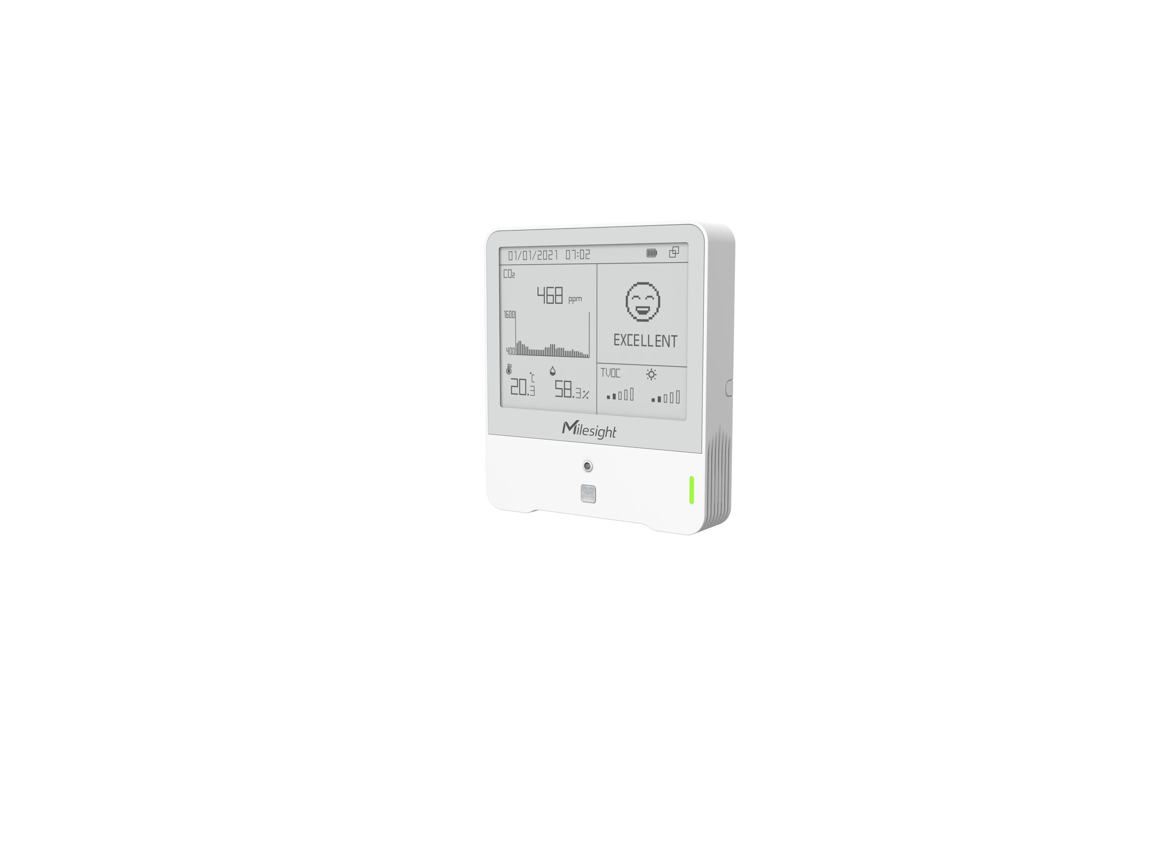 Milesight AM307 LoRaWAN Indoor Ambience Monitoring Sensor with E-Ink Display (EU868)