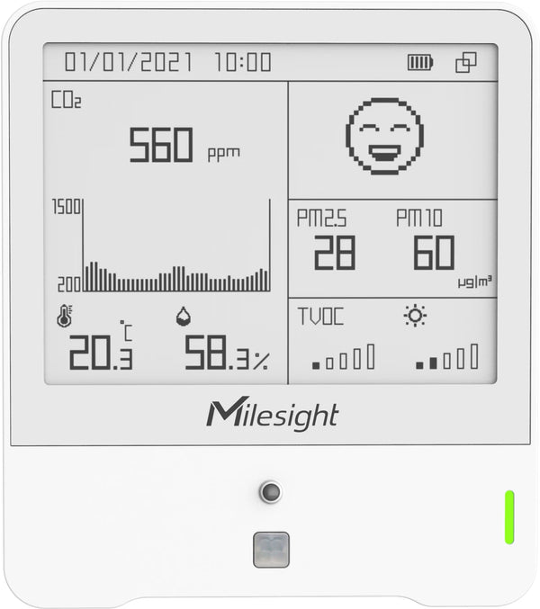 Milesight AM308 LoRaWAN Indoor Ambience Monitoring Sensor with E-Ink Display (EU868)