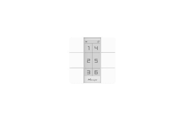 Milesight WS156 LoRaWAN Smart Scene Panel with E-Ink Display – Advanced Wireless Control (EU868)