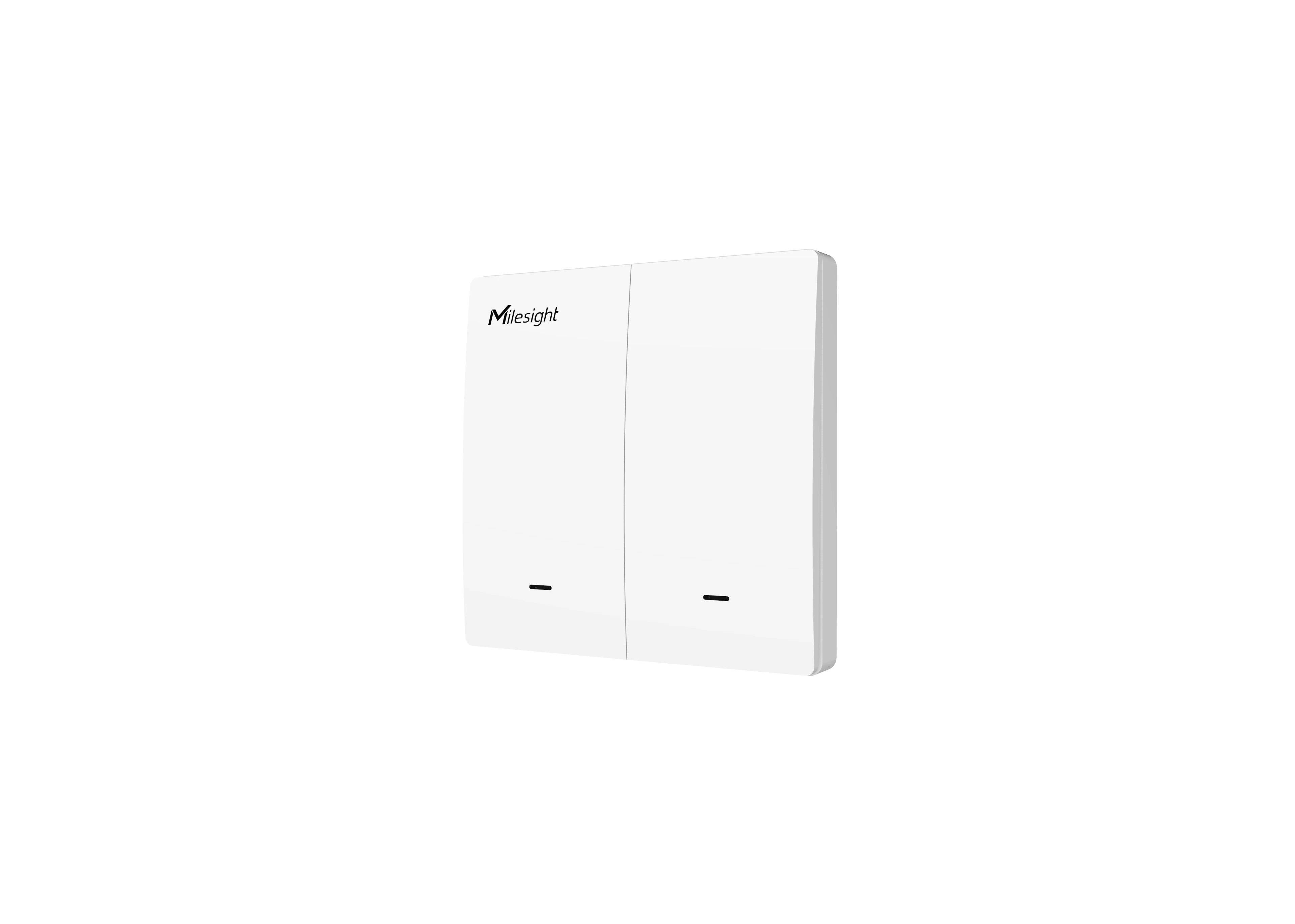 Milesight WS502 LoRaWAN Wall Switch (Double Button, 2 Wires, Non-Neutral) – Smart Wireless Lighting Control (EU868)