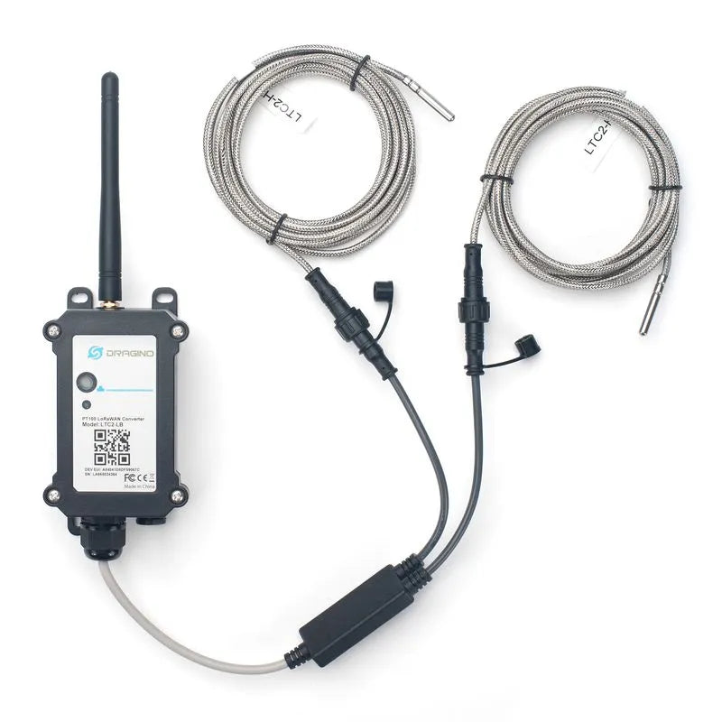 Dragino LTC2-LB Industrial LoRaWAN Dual PT100 Temperature Transmitter (EU868)