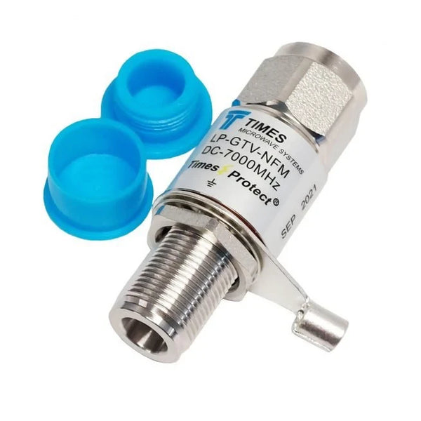Times-Protect LP-GTV-NFM Lightning Protector – N-Female to N-Male Surge Protection for RF Systems